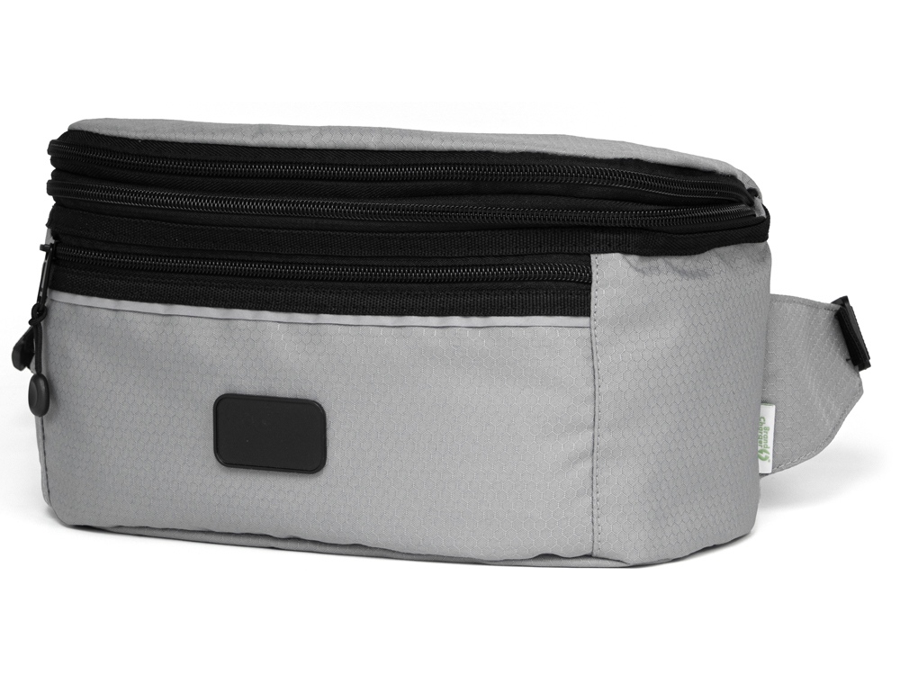 Изображение №16 | Рюкзак-трансформер 2-в-1 «Athletica» водостойкий с поясной сумкой из переработанного пластика (серый)