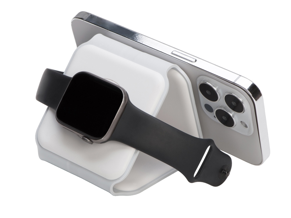 Изображение №7 | Беспроводное зарядное устройство 3-в-1 «Road», 15 Вт (белый)