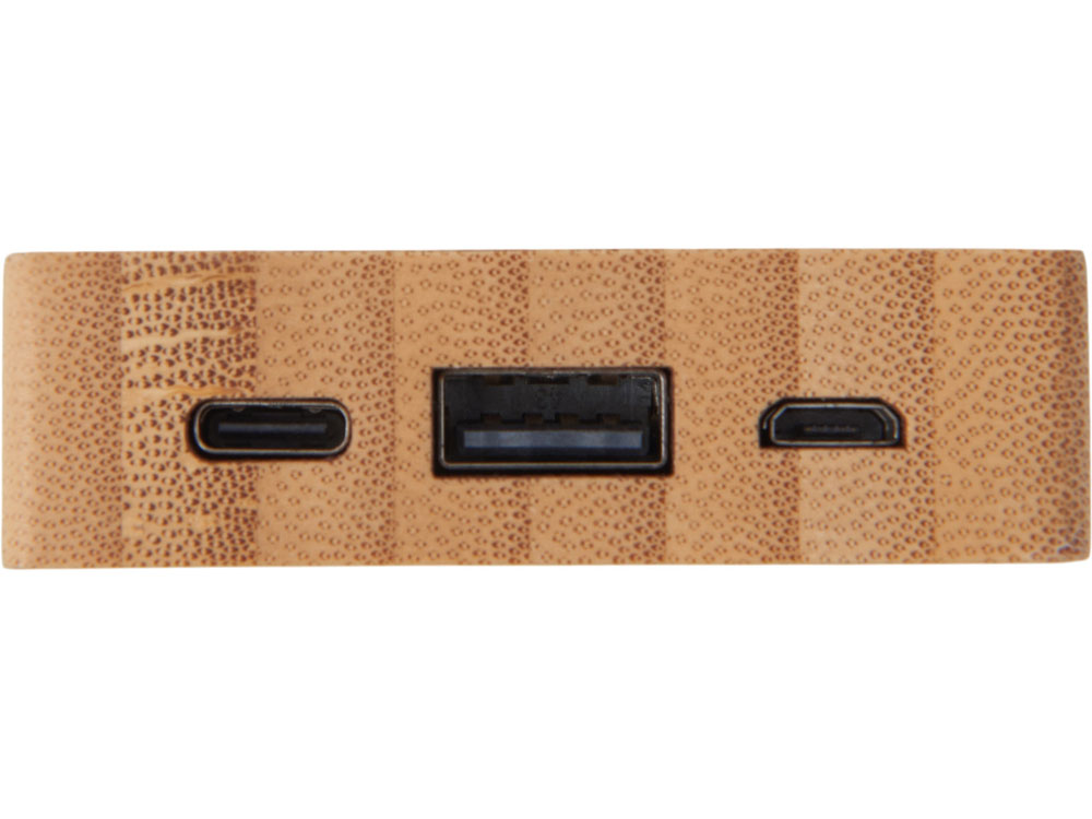 Изображение №6 | Внешний аккумулятор с подсветкой лого «Reedia S2», 5000 mAh (черный/натуральный)