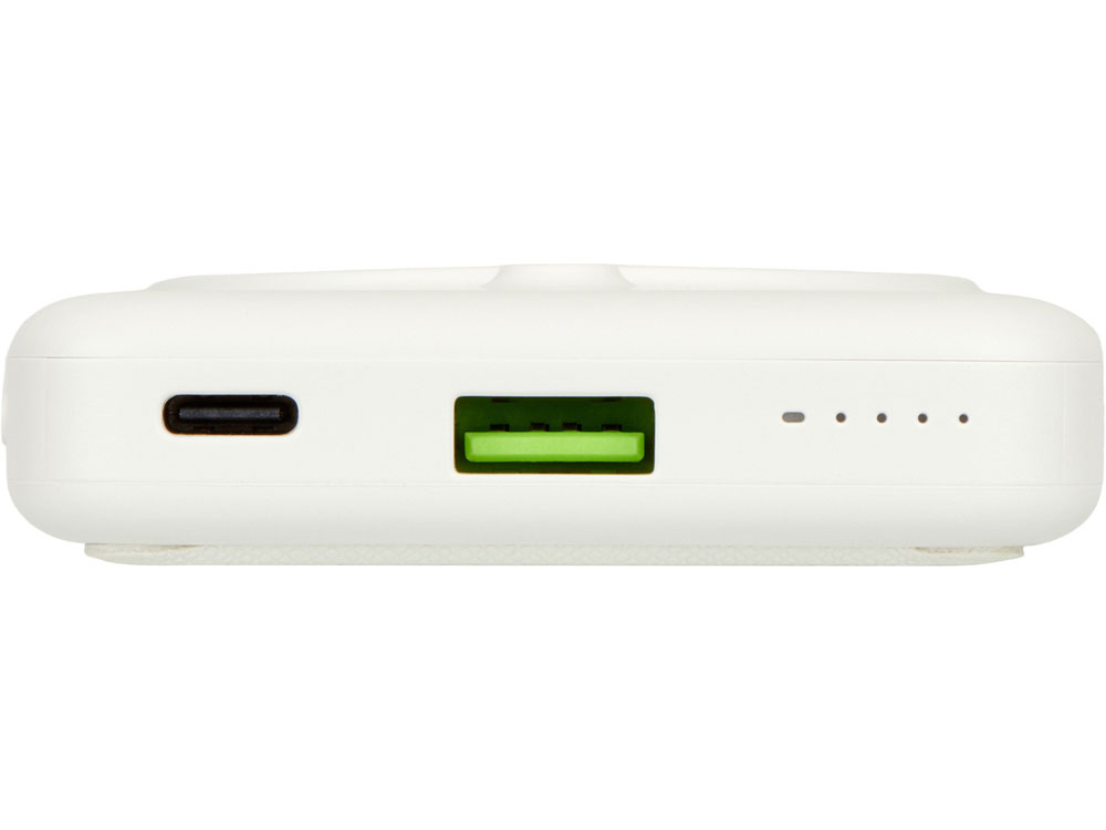 Изображение №7 | Магнитный внешний беспроводной аккумулятор «GenerIQ»,QC/PD, 10000 мАч (белый)