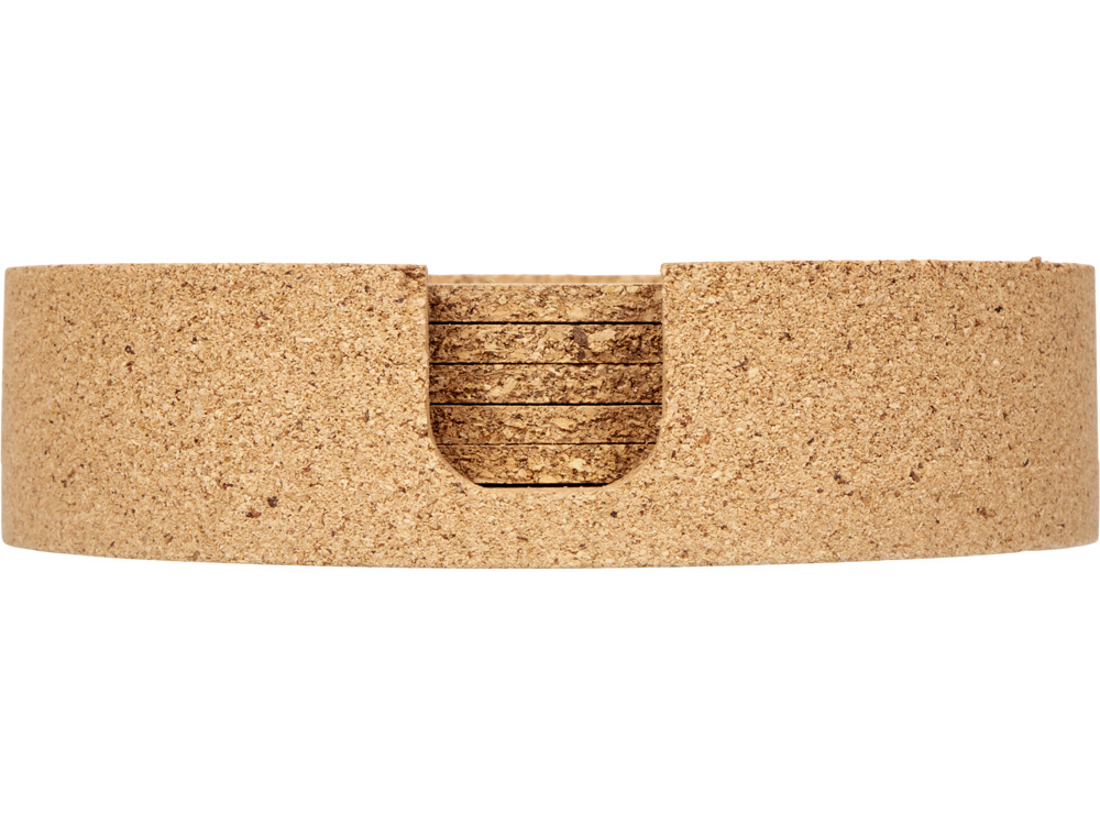 Изображение №6 | Набор костеров из пробки на подставке «Krock» (коричневый)