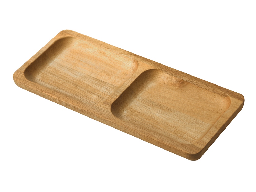 Изображение №1 | Менажница из акации с двумя секциями «Almond» (натуральный)