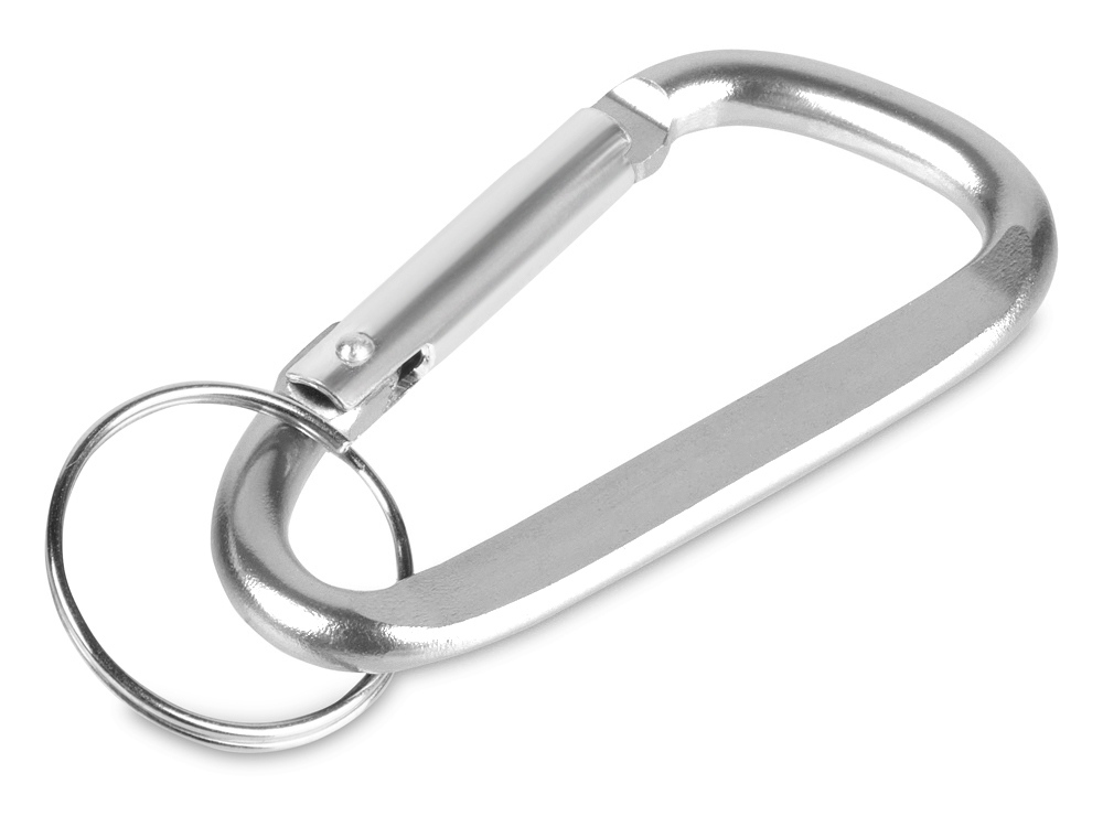 Изображение №1 | Брелок-карабин из переработанного алюминия «Alumina» (серебристый)