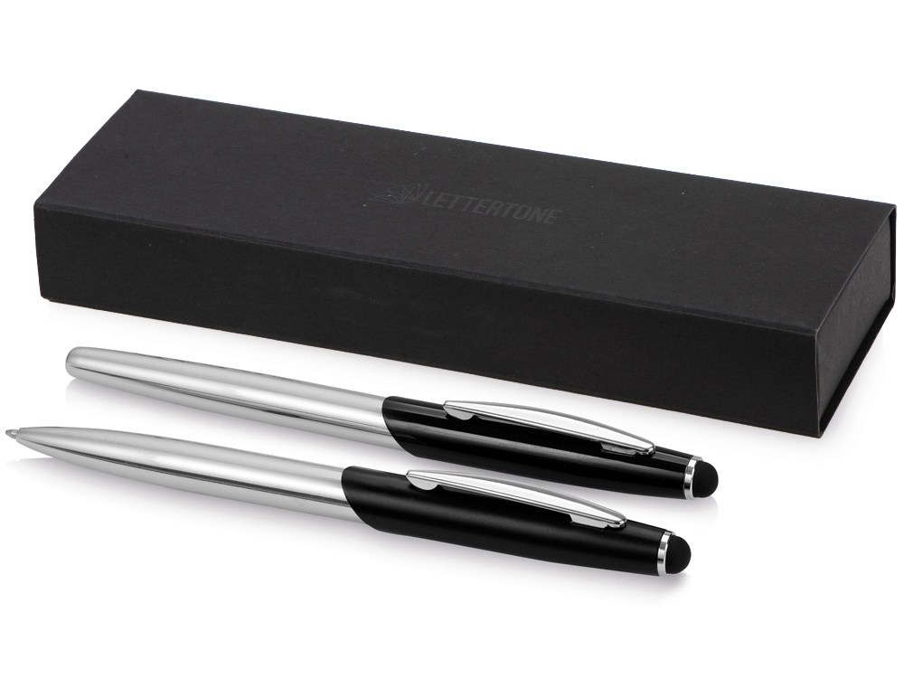 Изображение №1 | Набор ручек «Roma» (черный, серебристый)