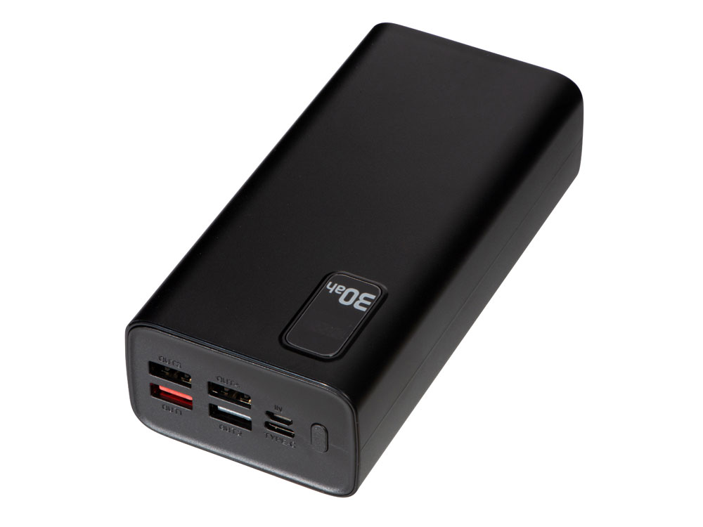 Изображение №4 | Портативный внешний аккумулятор «FAST», 30000 mAh (черный)