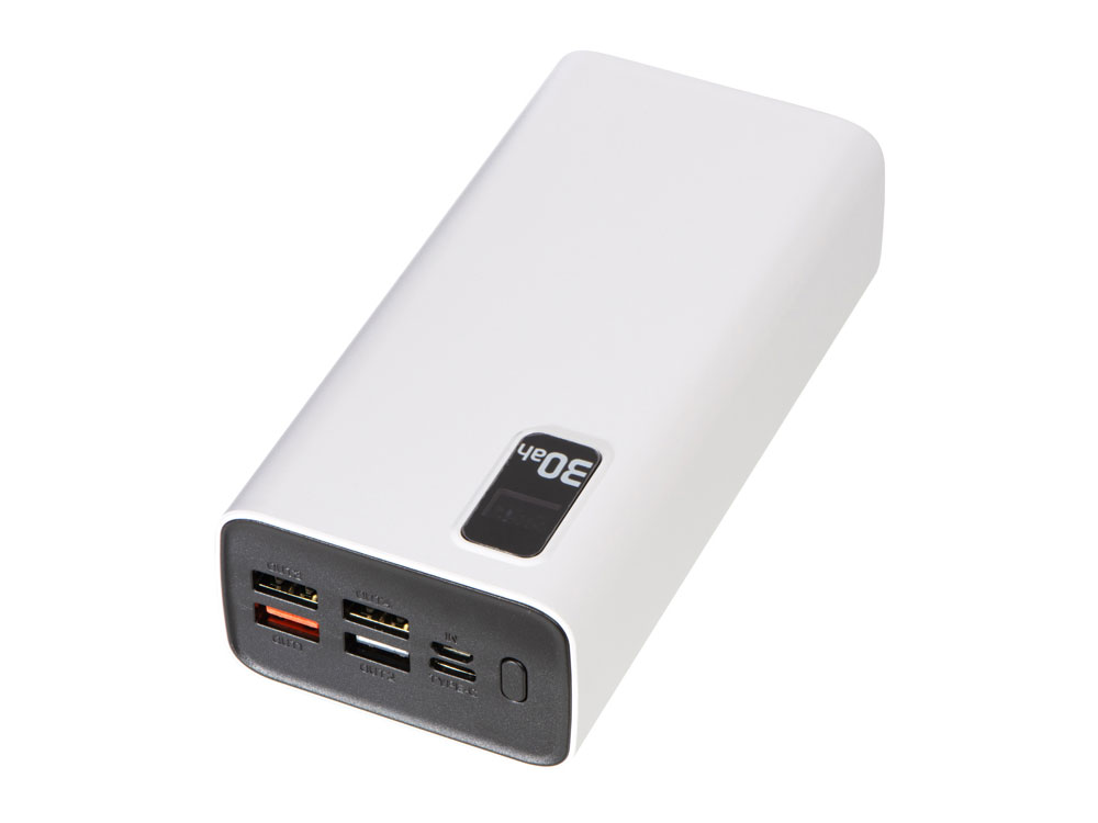 Изображение №4 | Портативный внешний аккумулятор «FAST», 30000 mAh (белый)