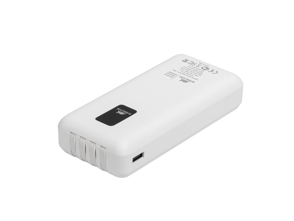 Изображение №11 | Внешний аккумулятор с дисплеем и встроенными кабелями VA2220, 20000 mAh (белый)