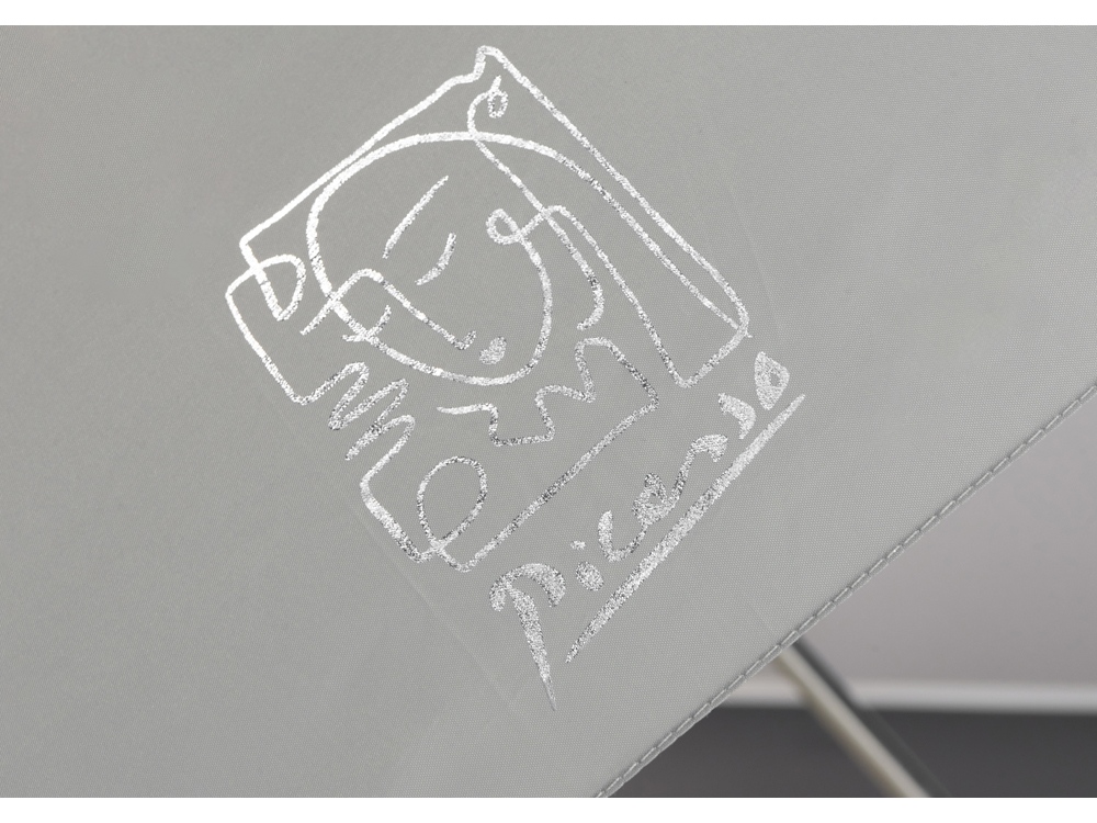 Изображение №2 | Зонт «Picau» c трафаретной печатью фольгой (серый)