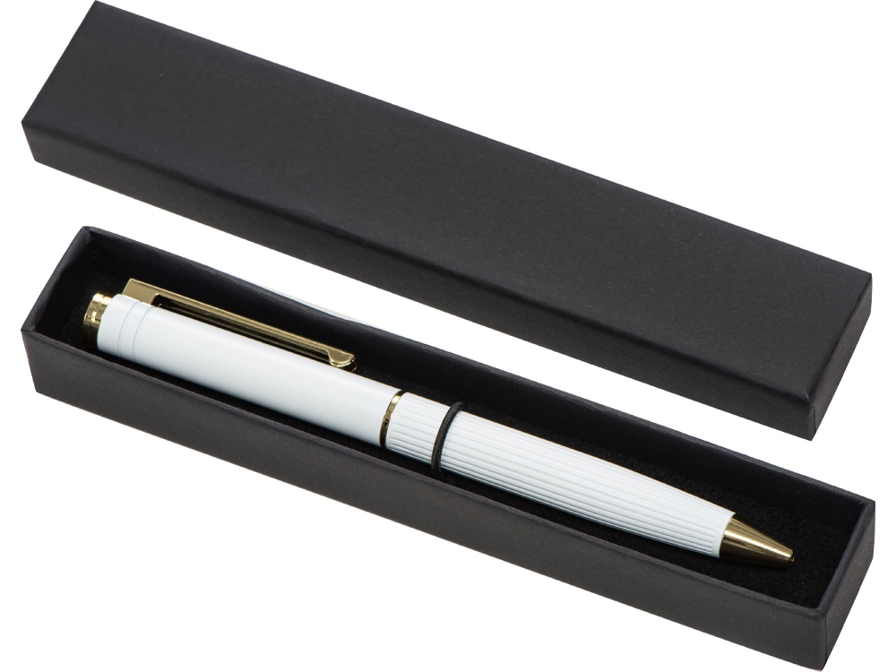 Изображение №2 | Шариковая металлическая ручка «Monarch Gold» (белый)