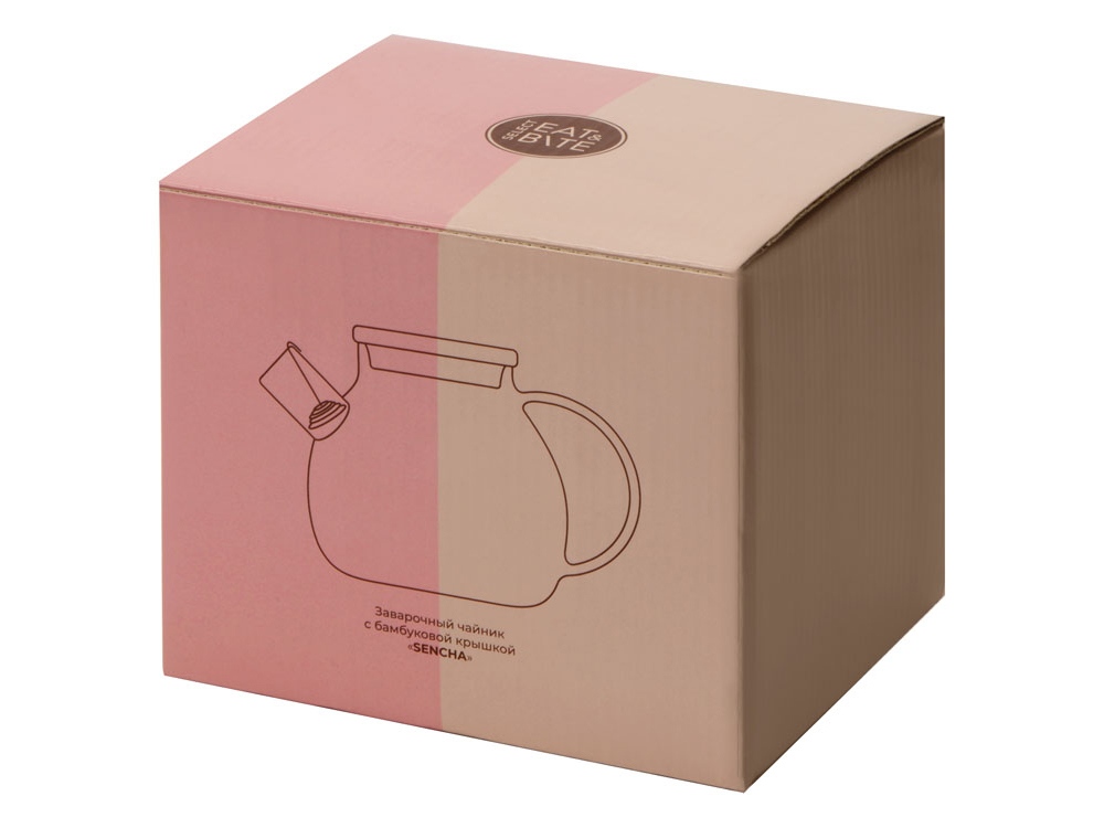 Изображение №6 | Заварочный чайник с бамбуковой крышкой «Sencha» (прозрачный, коричневая крышка)