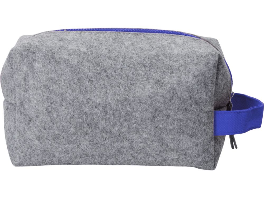 Изображение №4 | Косметичка из РПЕТ фетра с ручкой «Felt» (серый, синий)