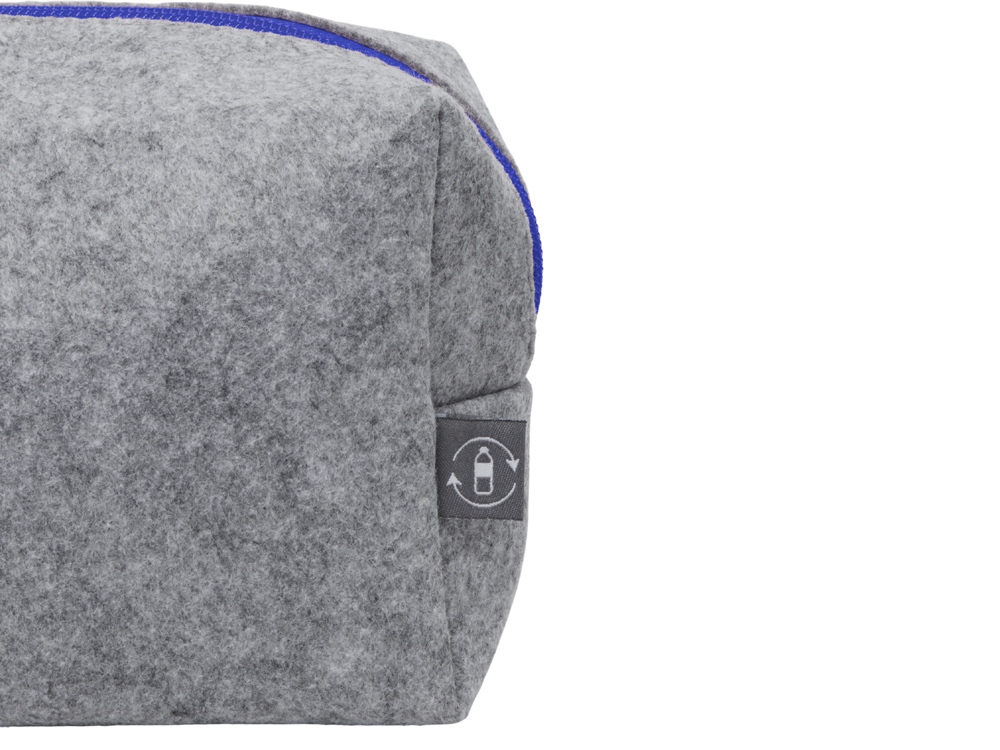 Изображение №7 | Косметичка из РПЕТ фетра с ручкой «Felt» (серый, синий)