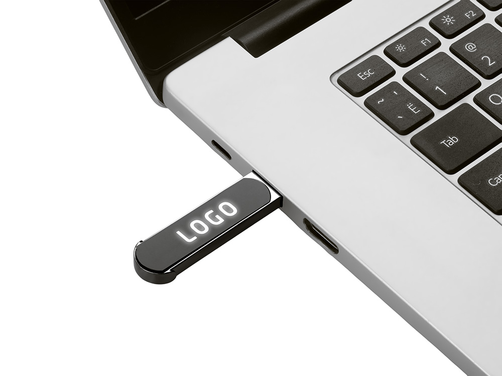 Изображение №8 | Ручка шариковая металлическая «Patronus» с флеш-картой на 16 Гб (матовый черный)