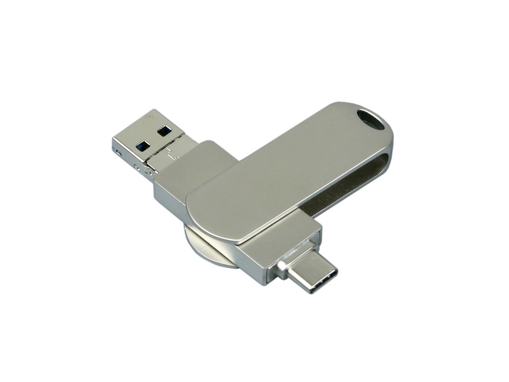 Изображение №1 | USB 3.0-флешка на 64 Гб для айфона 3 в 1 64Gb (серебристый)