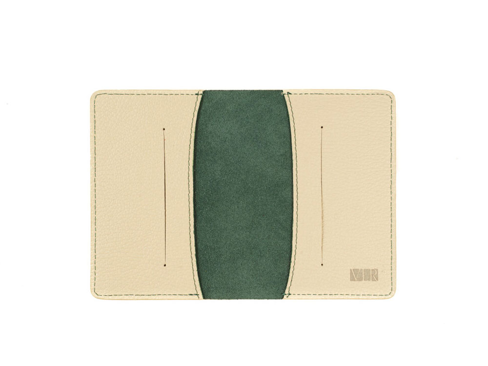 Изображение №2 | Обложка для паспорта Valerie Concept (зеленый/бежевый)