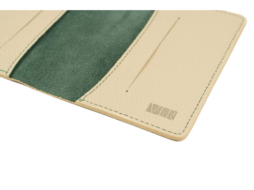 Изображение №4 | Обложка для паспорта Valerie Concept (зеленый/бежевый)