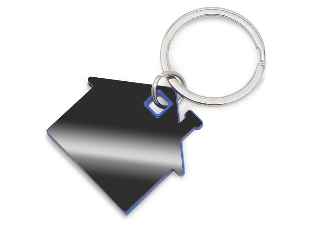 Изображение №1 | Брелок «SteelPop House» (цвет вороненой стали/синий)