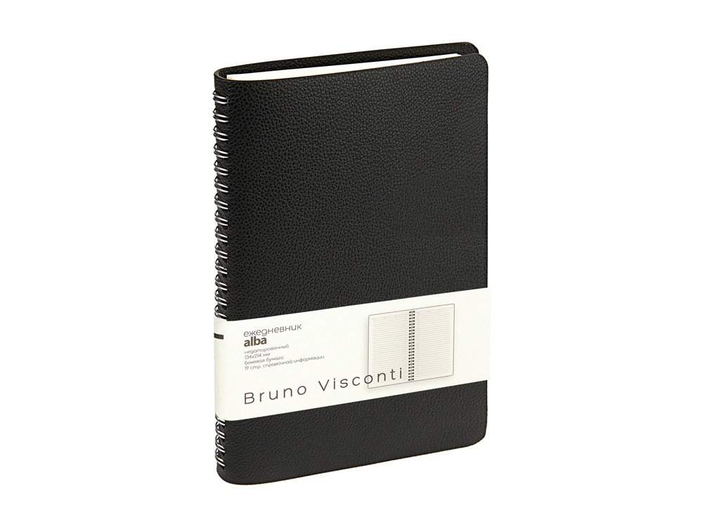 Изображение №1 | Ежедневник недатированный А5 «Alba» (черный)