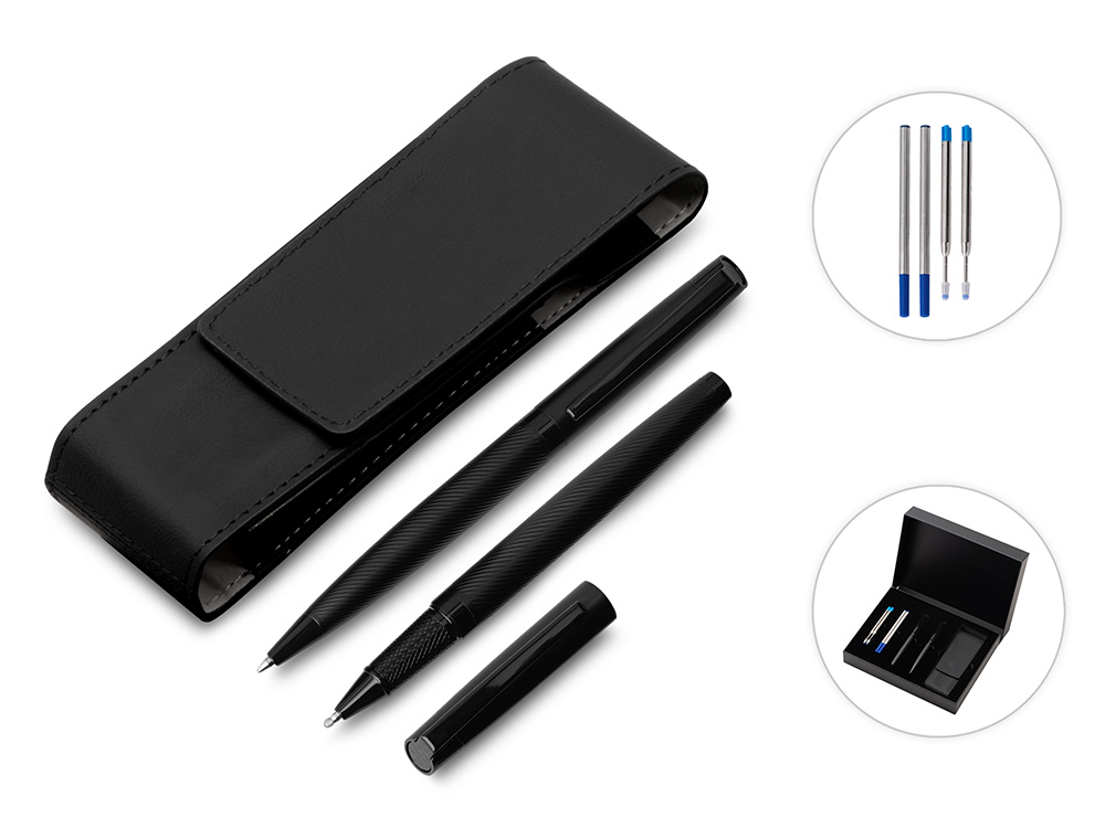 Изображение №1 | Подарочный набор ручек со сменными стержнями «Dumas» (черный)