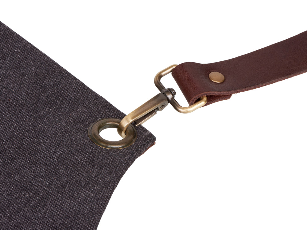 Изображение №11 | Фартук из канваса с карманами (черный/темно-коричневый)