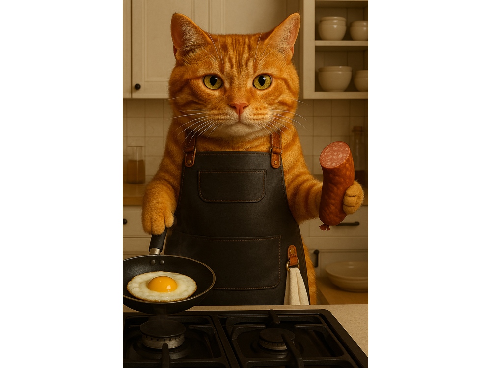 Изображение №5 | Фартук из натуральной кожи с карманами (черный/светлый бук)