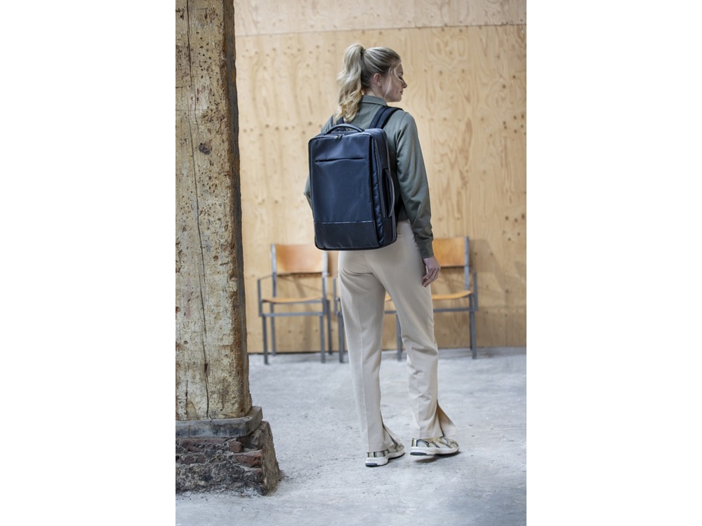 Изображение №8 | Расширяемый рюкзак «Expedition Pro» для ноутбука 17'' из переработанных материалов (черный)