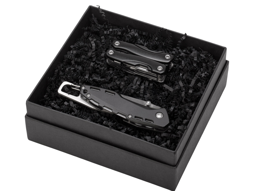 Изображение №2 | Подарочный набор с мультитулом и ножом «Blacksmith» (черный)