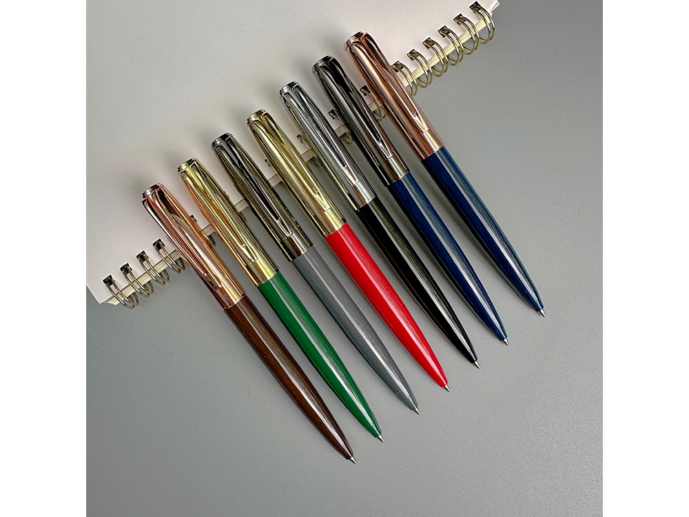 Изображение №7 | Ручка металлическая шариковая «Napoli» (синий, розовое золото)