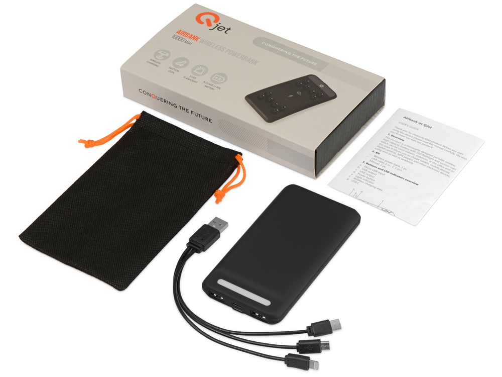 Изображение №10 | Беспроводной внешний аккумулятор «Airbank», 10000 mAh (черный)