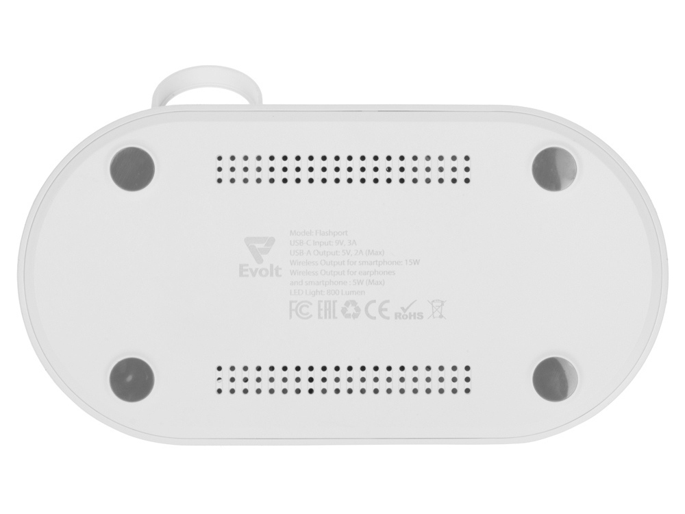 Изображение №11 | Складная зарядная станция с беспроводной зарядкой «Flashport», 15 Вт (белый)