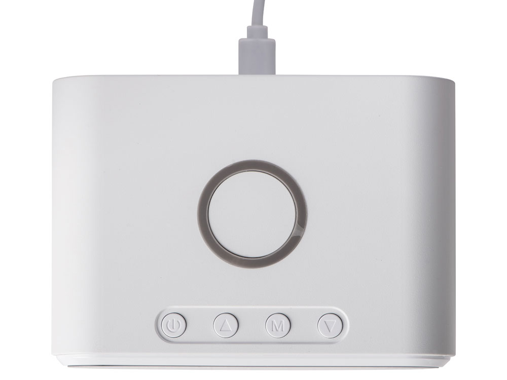 Изображение №6 | Настольные часы с функцией беспроводной зарядки «Wake», 10 Вт (белый)