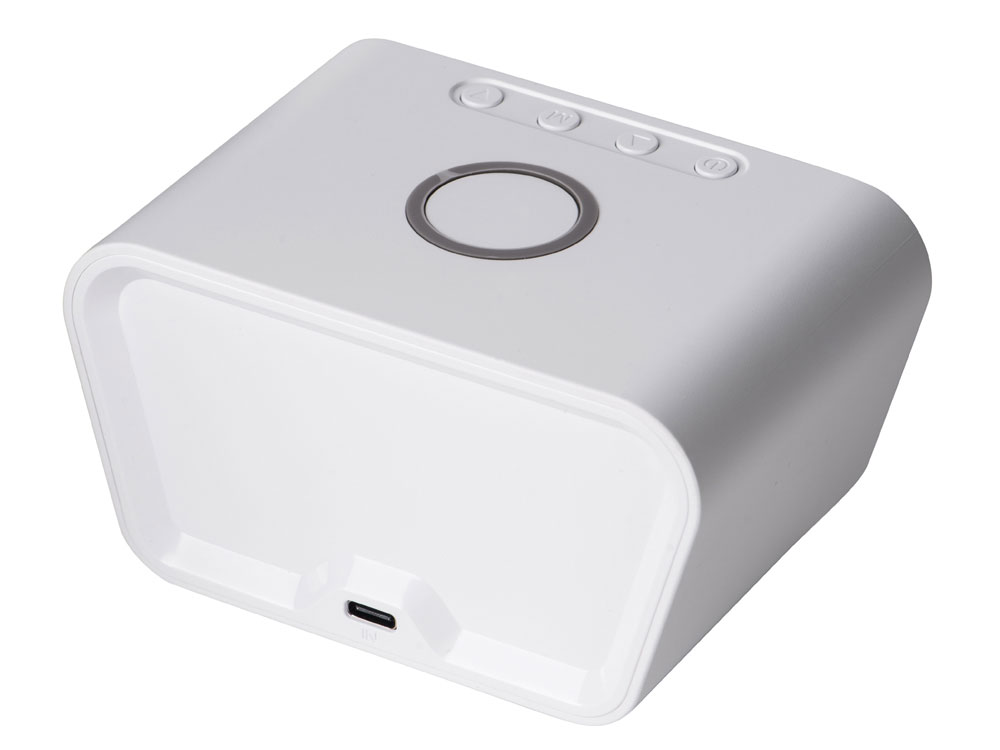 Изображение №7 | Настольные часы с функцией беспроводной зарядки «Wake», 10 Вт (белый)