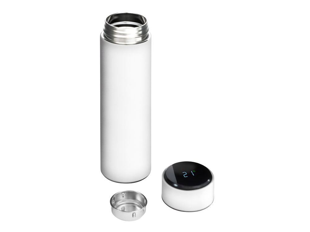 Изображение №3 | Вакуумный термос «Module X» с индикатором температуры и медной изоляцией, 500 мл, крафтовый тубус (белый)