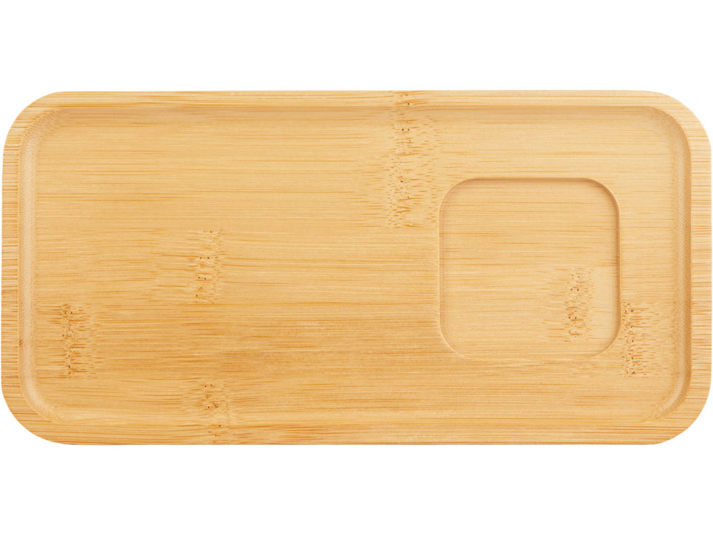 Изображение №3 | Чайная пара с бамбуковым блюдцем «Deny» (белый)