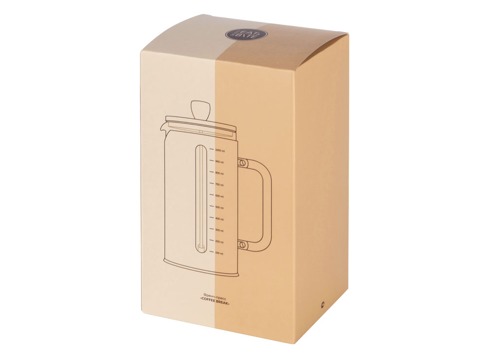 Изображение №8 | Френч-пресс в стальном корпусе и ручкой из бамбука «Coffee break» (серебристый, натуральный)