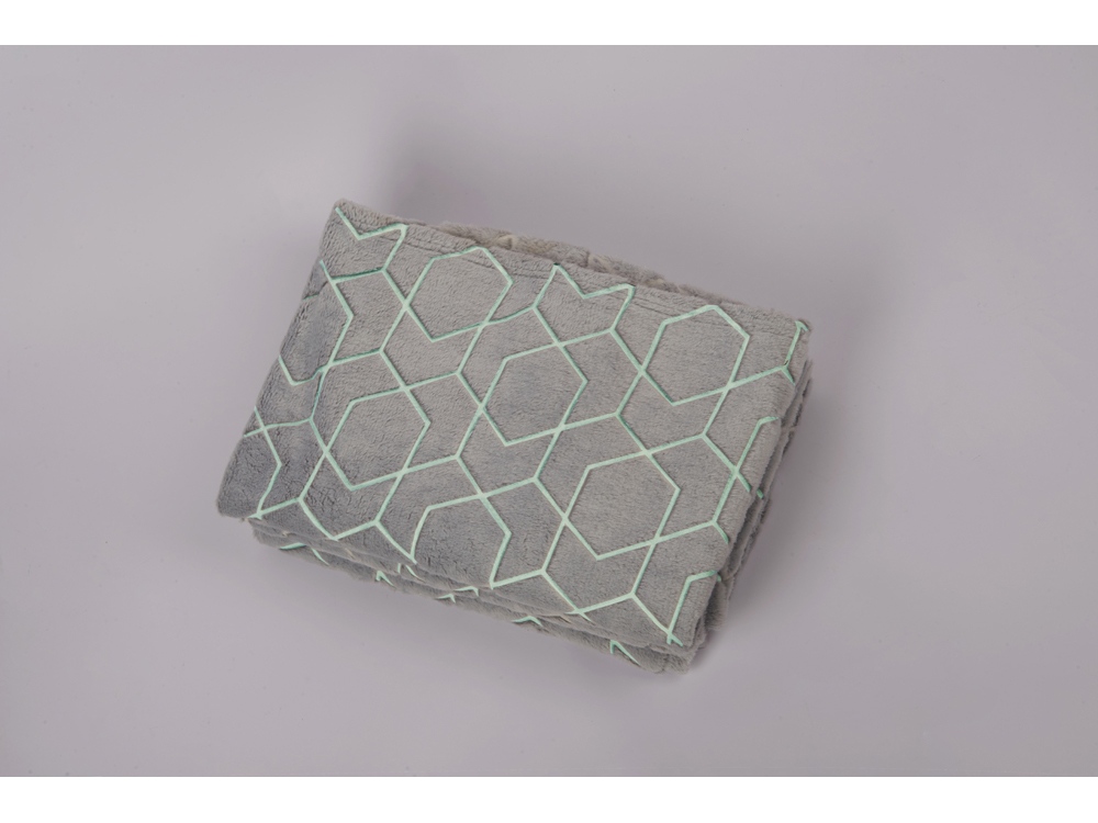 Изображение №3 | Светящийся в темноте плед «Lattice» (серый)