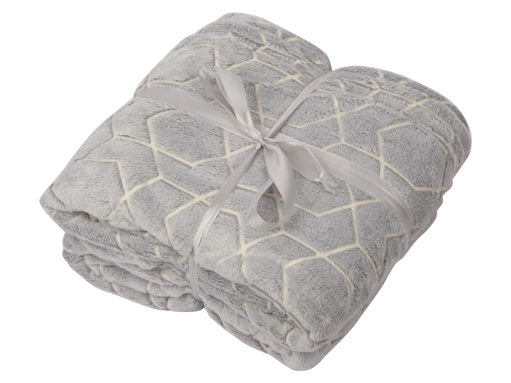 Изображение №5 | Светящийся в темноте плед «Lattice» (серый)