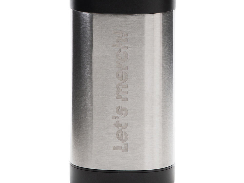 Изображение №2 | Гравитационная электрическая мельница для соли и перца «Mr.Mill» с гравировкой (черный, серебристый)