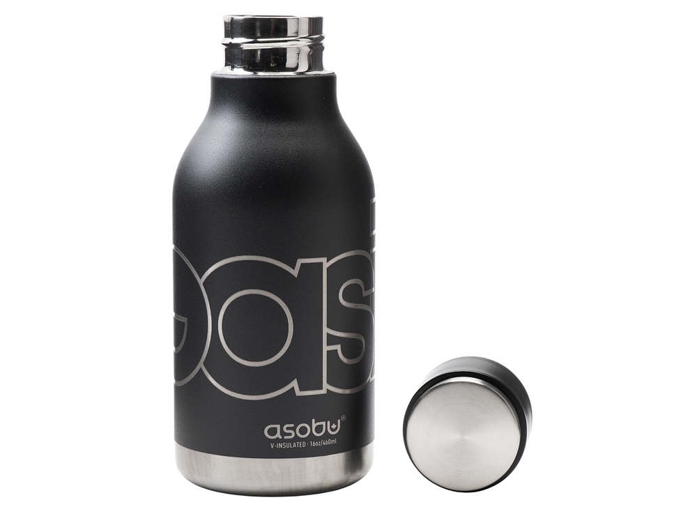 Изображение №1 | Термос «URBAN» с гравировкой (черный)