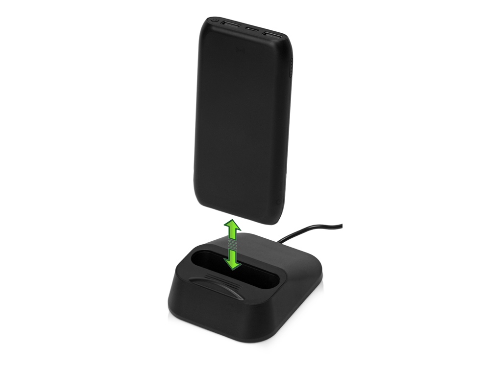 Изображение №8 | Беспроводное портативное зарядное устройство с зарядной станцией «UnIQ», 10000 mAh (черный)