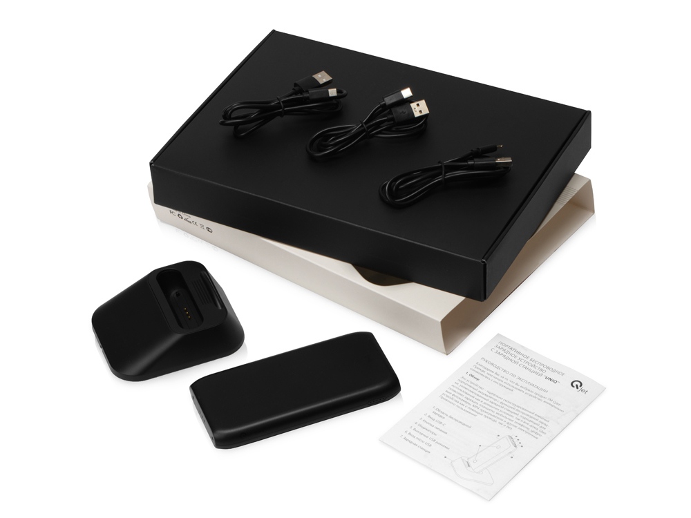 Изображение №22 | Беспроводное портативное зарядное устройство с зарядной станцией «UnIQ», 10000 mAh (черный)