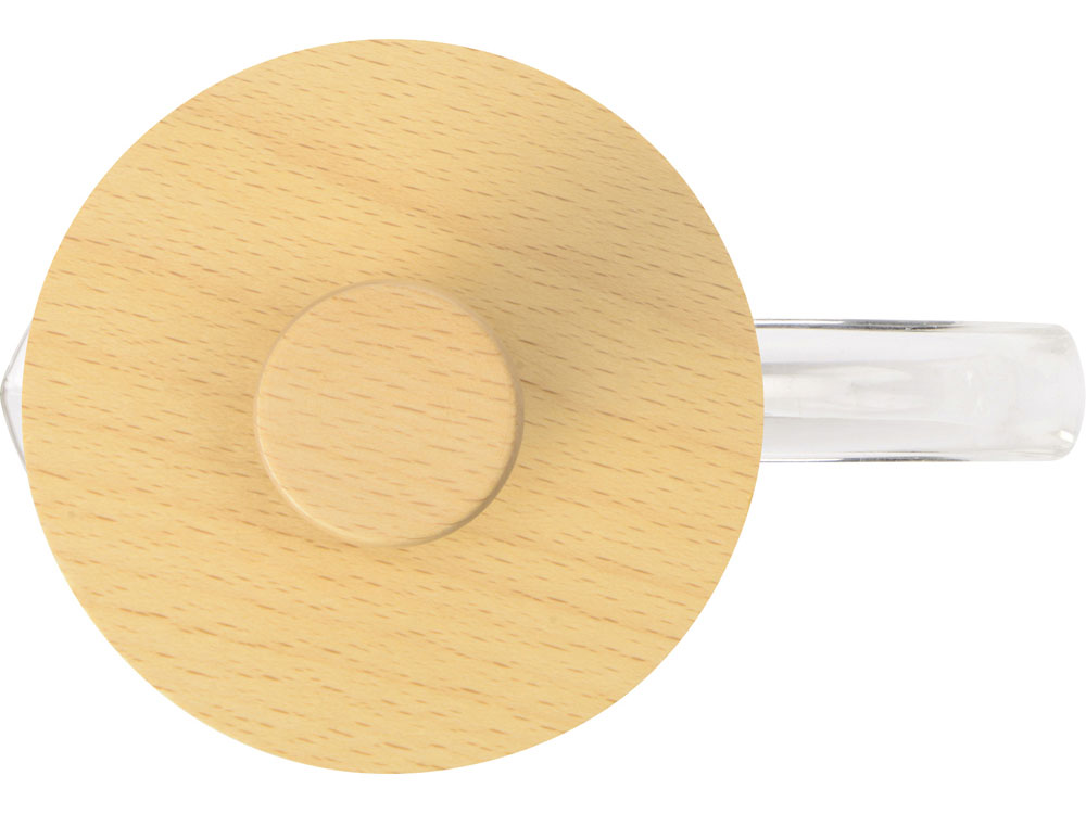 Изображение №4 | Френч-пресс с деревянной крышкой «Downtime» (прозрачный/натуральный)