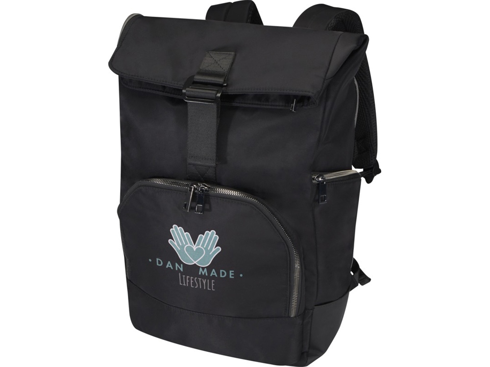 Изображение №7 | Рюкзак «Rhine» 15” с откидным верхом из переработанного материала (сплошной черный)