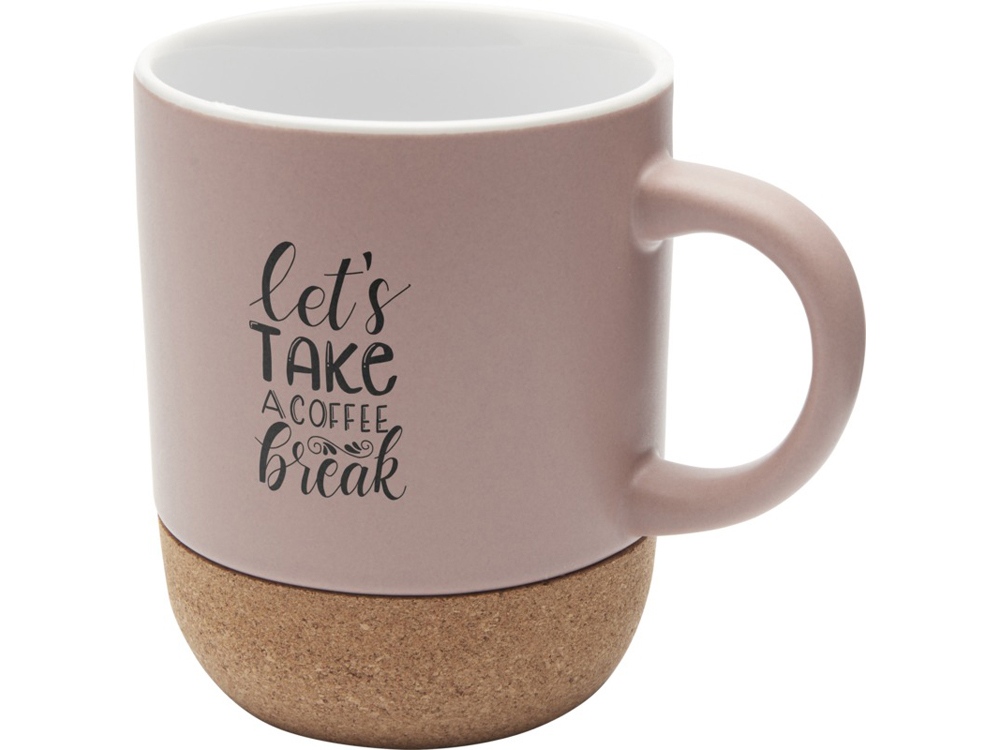 Изображение №4 | Керамическая кружка «Billie» с пробковым дном, матовая (пыльно-розовый)