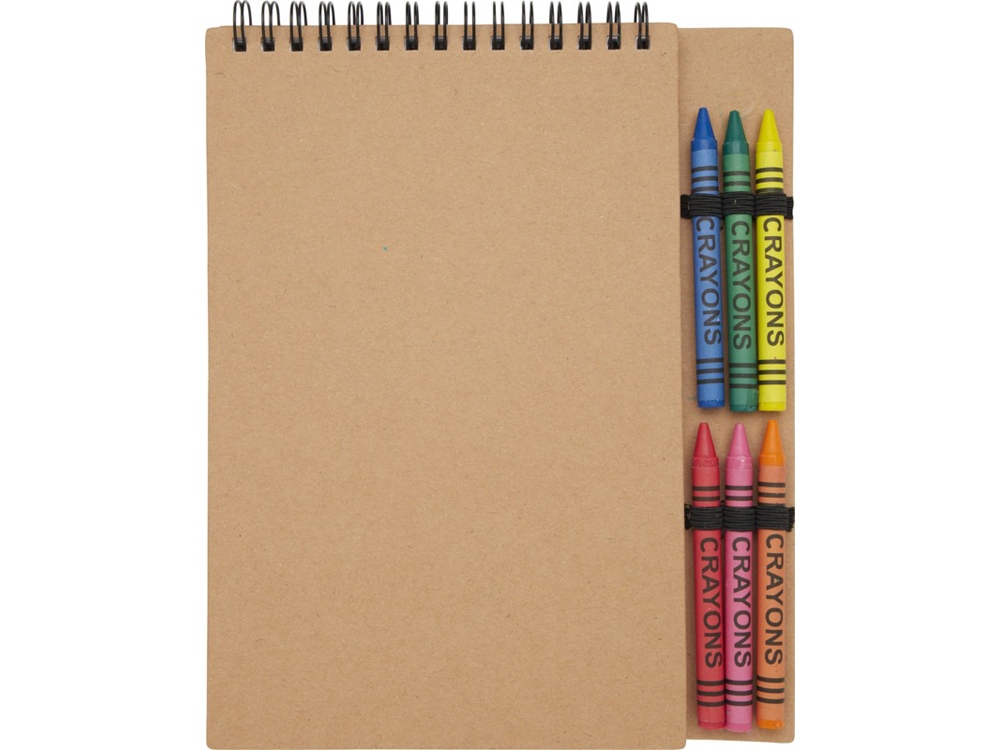 Изображение №2 | Блокнот А5 «Doodle» с восковыми мелками (натуральный)