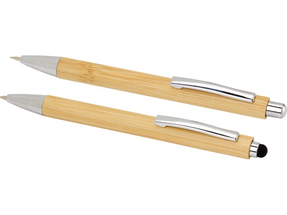 Изображение №3 | Подарочный набор «Oblys» с шариковой ручкой и механическим карандашом из бамбука (натуральный)