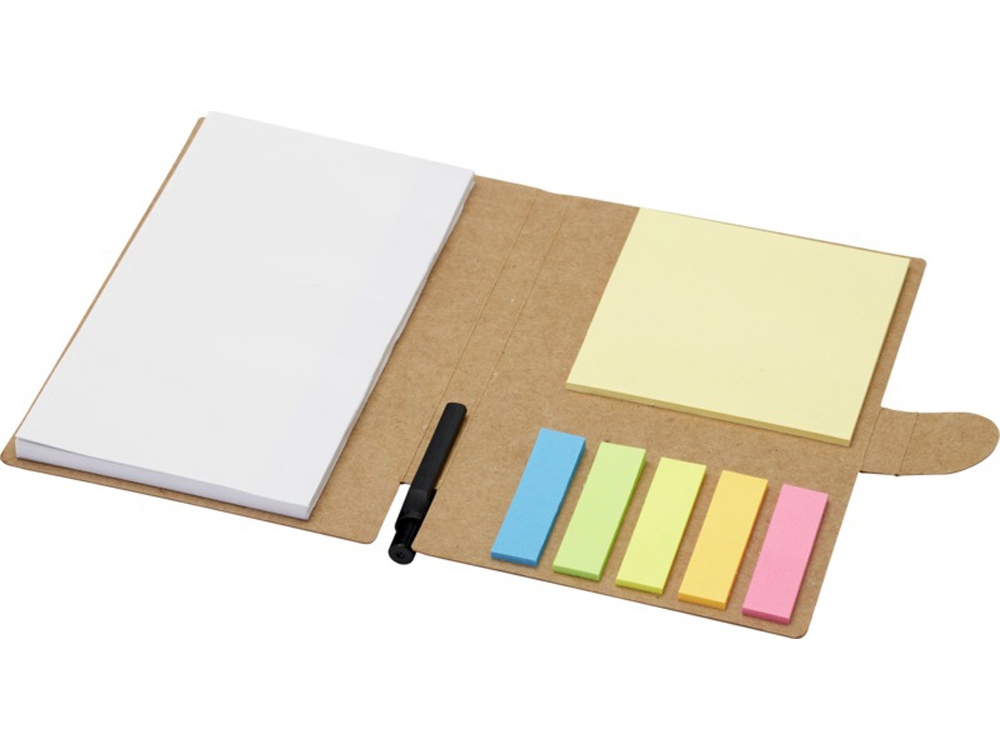 Изображение №1 | Блокнот «Swift» со стикерами и шариковой ручкой (натуральный)