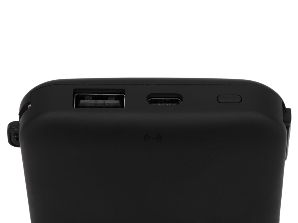 Изображение №6 | Внешний аккумулятор с подсветкой лого «Astro», soft-touch, 10000 mAh (черный)