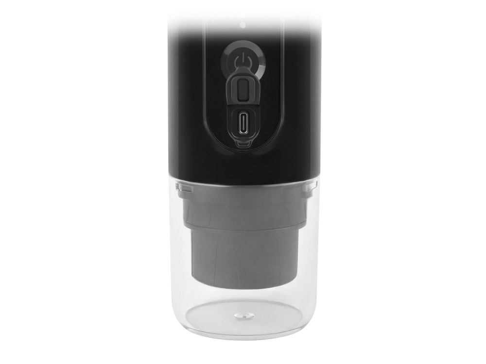 Изображение №3 | Портативная кофемашина с подогревом «Barista 2» с логотипом Rombica (черный)