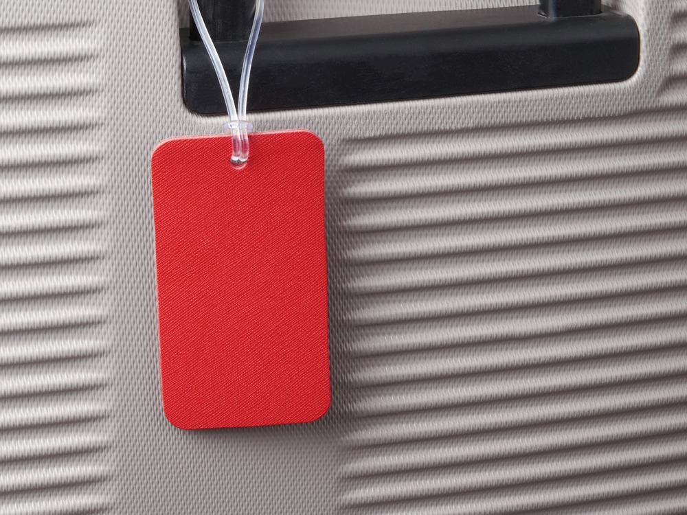 Изображение №4 | Багажная бирка «Favor» на силиконовой петле (красный)